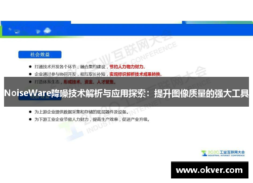 NoiseWare降噪技术解析与应用探索：提升图像质量的强大工具